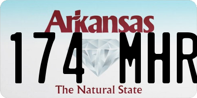 AR license plate 174MHR