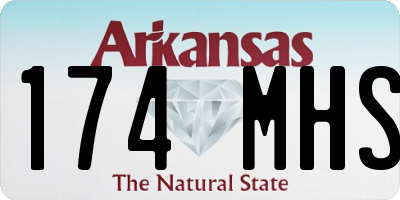 AR license plate 174MHS