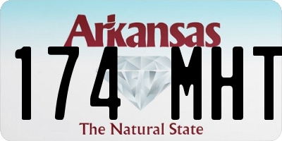 AR license plate 174MHT