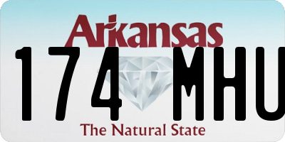 AR license plate 174MHU