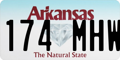 AR license plate 174MHW
