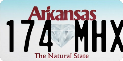 AR license plate 174MHX