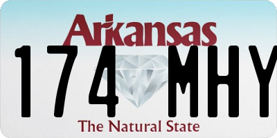 AR license plate 174MHY