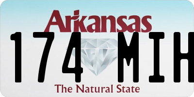 AR license plate 174MIH