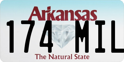 AR license plate 174MIL