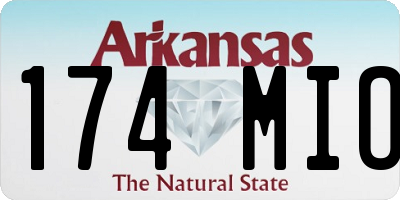 AR license plate 174MIO