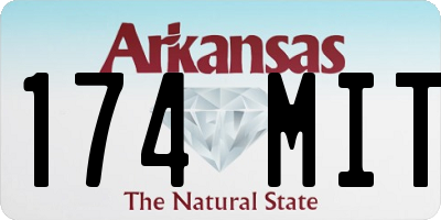 AR license plate 174MIT