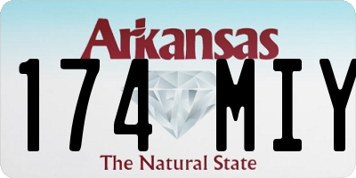 AR license plate 174MIY