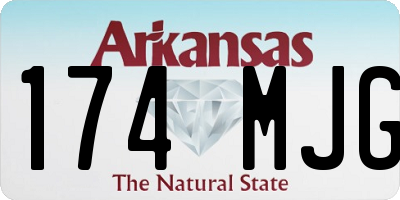 AR license plate 174MJG