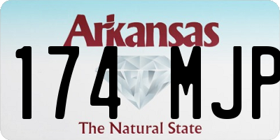 AR license plate 174MJP
