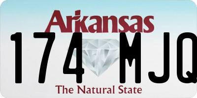 AR license plate 174MJQ