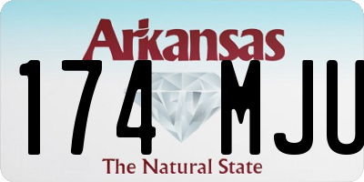 AR license plate 174MJU