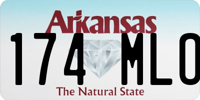 AR license plate 174MLO