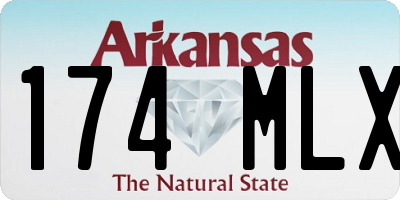 AR license plate 174MLX