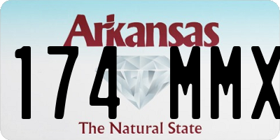 AR license plate 174MMX