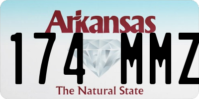 AR license plate 174MMZ