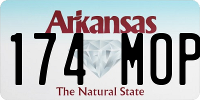 AR license plate 174MOP