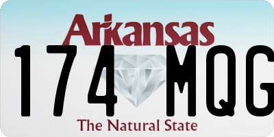 AR license plate 174MQG