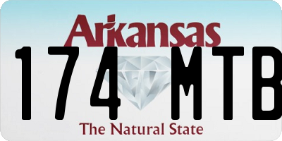 AR license plate 174MTB