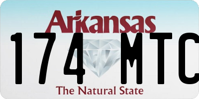 AR license plate 174MTC