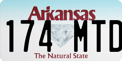AR license plate 174MTD