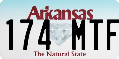 AR license plate 174MTF