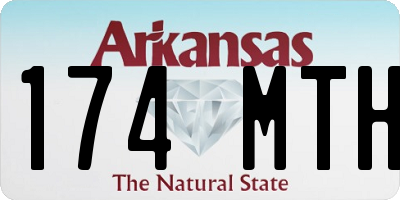 AR license plate 174MTH