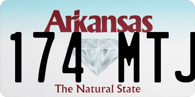 AR license plate 174MTJ