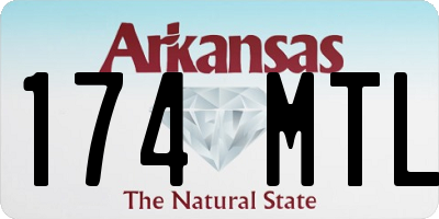 AR license plate 174MTL