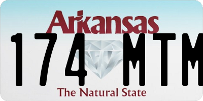 AR license plate 174MTM