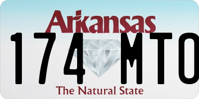 AR license plate 174MTO