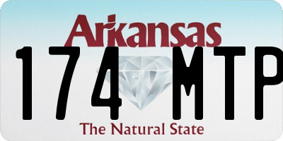AR license plate 174MTP