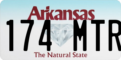 AR license plate 174MTR