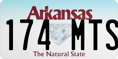 AR license plate 174MTS