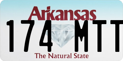 AR license plate 174MTT
