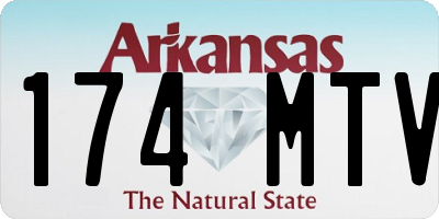 AR license plate 174MTV