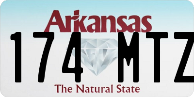 AR license plate 174MTZ