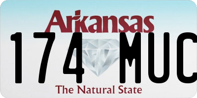 AR license plate 174MUC