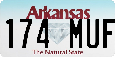 AR license plate 174MUF