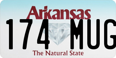 AR license plate 174MUG