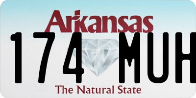 AR license plate 174MUH