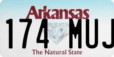 AR license plate 174MUJ
