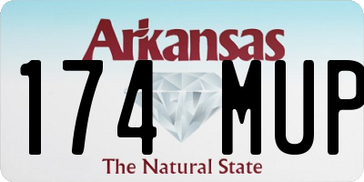 AR license plate 174MUP