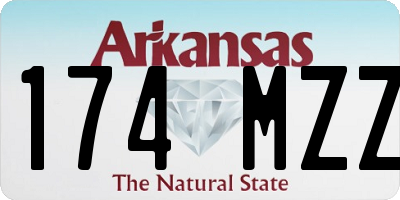 AR license plate 174MZZ