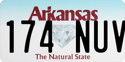 AR license plate 174NUV