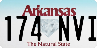 AR license plate 174NVI