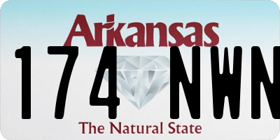 AR license plate 174NWN