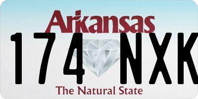 AR license plate 174NXK