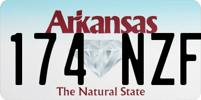 AR license plate 174NZF