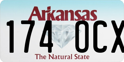 AR license plate 174OCX
